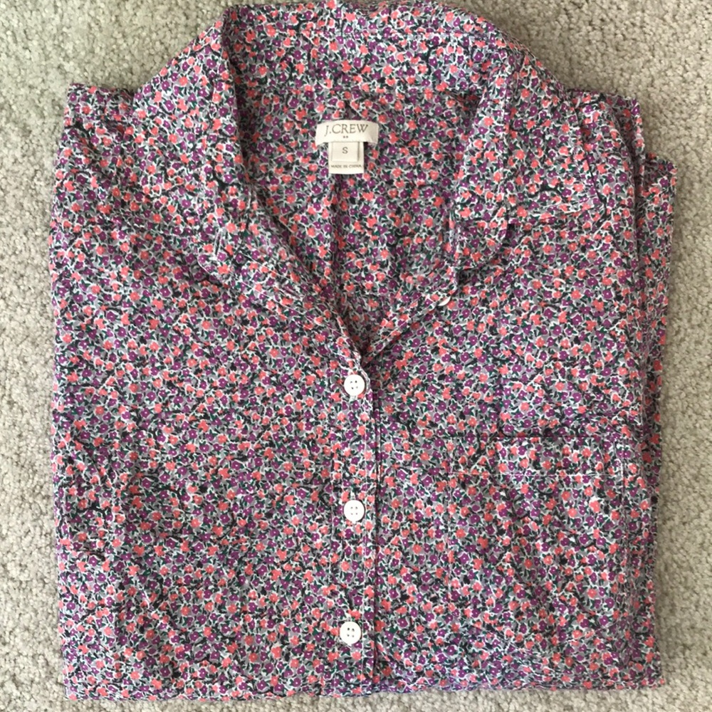 J Crew Floral Print shirt - Size s